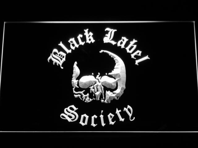 Black Label Society LED Neon Sign Electrical - White - TheLedHeroes