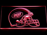 New York Jets Helmet LED Sign - Red - TheLedHeroes