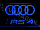 FREE Audi RS4 LED Sign - Blue - TheLedHeroes