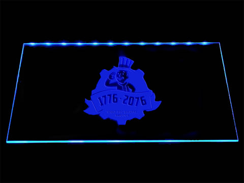 Fallout 1776-2076 LED Sign - Blue - TheLedHeroes