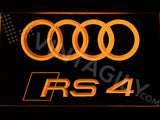 FREE Audi RS4 LED Sign - Orange - TheLedHeroes