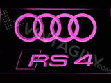 FREE Audi RS4 LED Sign - Purple - TheLedHeroes