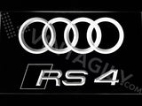 FREE Audi RS4 LED Sign - White - TheLedHeroes