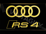 FREE Audi RS4 LED Sign - Yellow - TheLedHeroes