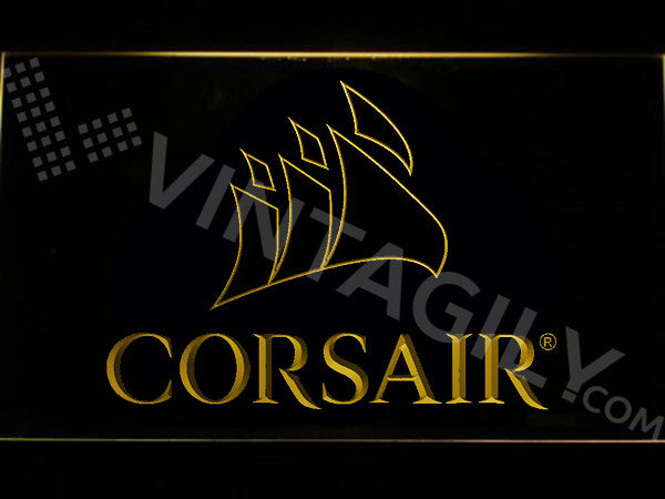 Corsair LED Sign - Yellow - TheLedHeroes