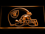 Oakland Raiders Helmet LED Sign - Orange - TheLedHeroes