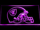 Oakland Raiders Helmet LED Sign - Purple - TheLedHeroes