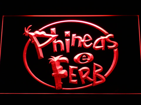 FREE Phineas and Ferb LED Sign - Red - TheLedHeroes