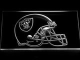 Oakland Raiders Helmet LED Sign - White - TheLedHeroes