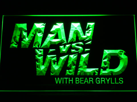 FREE Man Vs Wild LED Sign - Green - TheLedHeroes