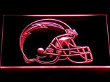San Diego Chargers Helmet LED Neon Sign Electrical - Red - TheLedHeroes