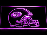 San Francisco 49ers Helmet LED Neon Sign Electrical - Purple - TheLedHeroes