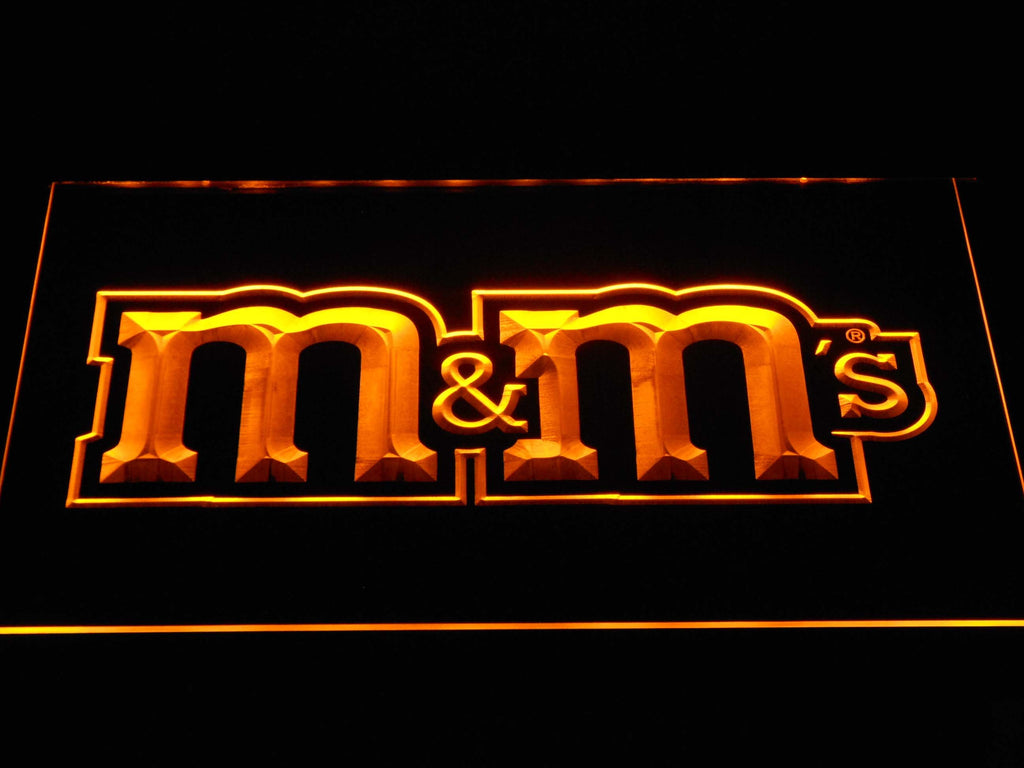 M&M's LED Neon Sign USB - Yellow - TheLedHeroes