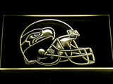 FREE Seattle Seahawks Helmet LED Sign - Yellow - TheLedHeroes