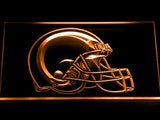 Saint Louis Rams Helmet LED Neon Sign USB - Orange - TheLedHeroes