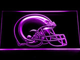 Saint Louis Rams Helmet LED Neon Sign USB - Purple - TheLedHeroes