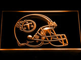 Tennessee Titans Helmet LED Neon Sign USB - Orange - TheLedHeroes