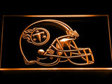 Tennessee Titans Helmet LED Neon Sign Electrical - Orange - TheLedHeroes