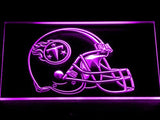 Tennessee Titans Helmet LED Neon Sign USB - Purple - TheLedHeroes