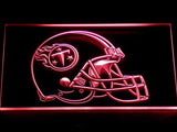 Tennessee Titans Helmet LED Neon Sign Electrical - Red - TheLedHeroes