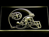 Tennessee Titans Helmet LED Neon Sign Electrical - Yellow - TheLedHeroes