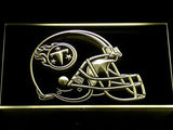 Tennessee Titans Helmet LED Neon Sign USB - Yellow - TheLedHeroes