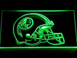 Washington Redskins Helmet LED Neon Sign USB - Green - TheLedHeroes