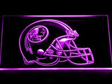 Washington Redskins Helmet LED Neon Sign Electrical - Purple - TheLedHeroes