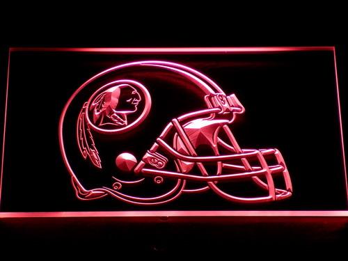 Washington Redskins Helmet LED Neon Sign Electrical - Red - TheLedHeroes