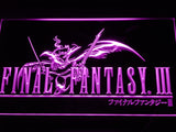 Final Fantasy III LED Neon Sign Electrical - Purple - TheLedHeroes