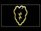 25th Infantry Division US Military LED Neon Sign USB - Yellow - TheLedHeroes