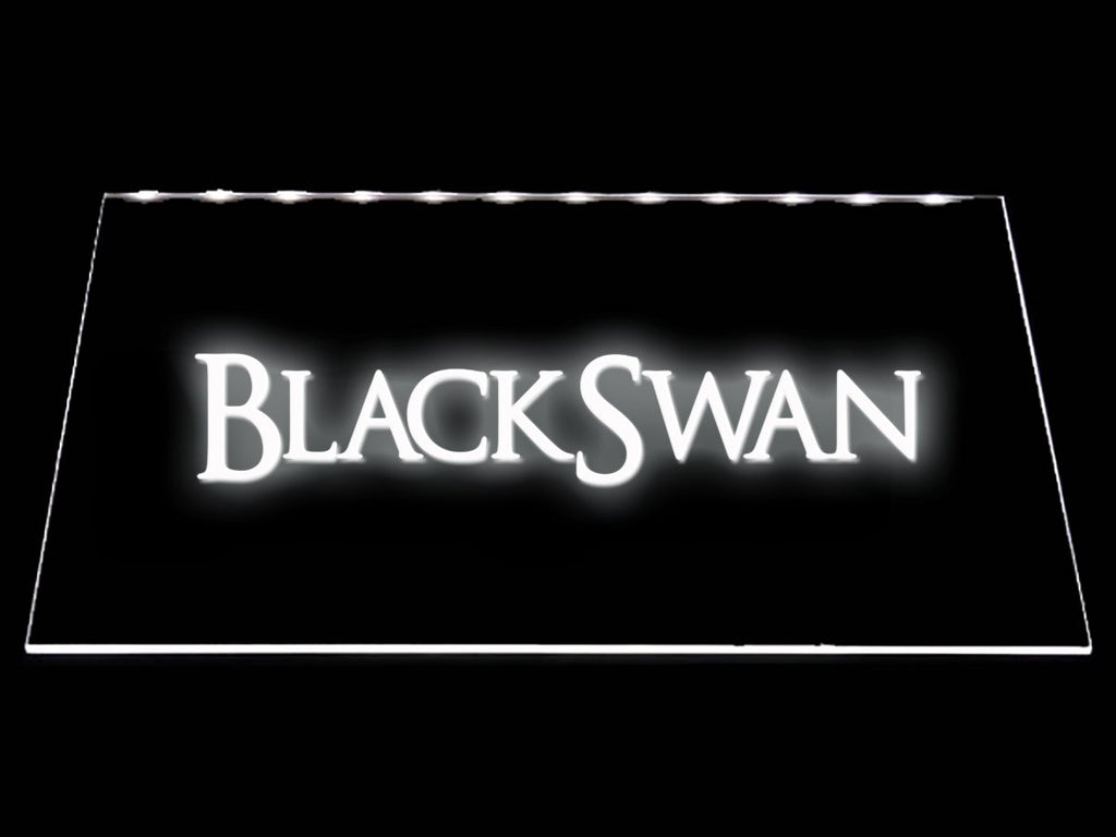 Black Swan LED Neon Sign USB - White - TheLedHeroes
