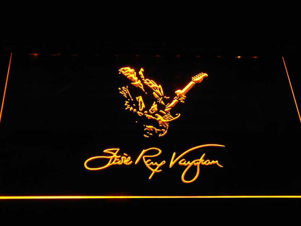Stevie Ray Vaughan LED Neon Sign Electrical - Yellow - TheLedHeroes