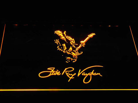 FREE Stevie Ray Vaughan LED Sign - Yellow - TheLedHeroes