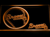 FREE Atlanta Braves (2) LED Sign - Orange - TheLedHeroes