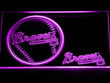 FREE Atlanta Braves (2) LED Sign - Purple - TheLedHeroes