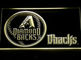 FREE Arizona Diamondbacks (2) LED Sign - Yellow - TheLedHeroes