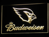 Arizona Cardinals Budweiser LED Neon Sign Electrical - Yellow - TheLedHeroes