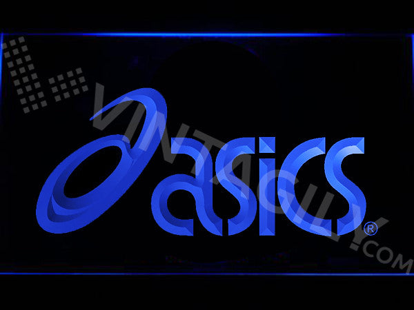 Asics LED Sign - Blue - TheLedHeroes