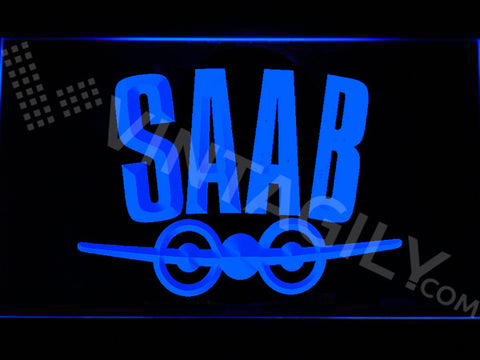 Saab 2 LED Sign - Blue - TheLedHeroes