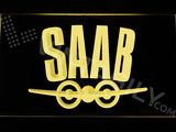 Saab 2 LED Sign - Yellow - TheLedHeroes