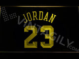 Michael Jordan 23 LED Neon Sign USB - Yellow - TheLedHeroes
