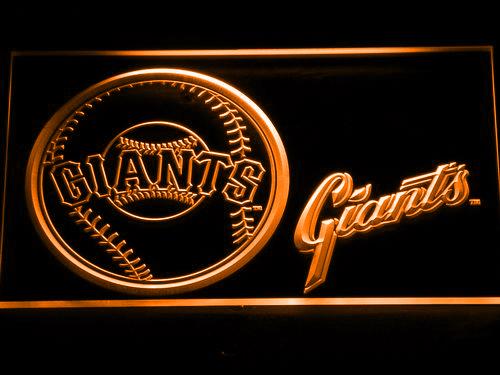 San Francisco Giants (4) LED Neon Sign USB - Orange - TheLedHeroes