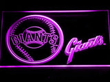 San Francisco Giants (4) LED Neon Sign USB - Purple - TheLedHeroes