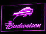 Buffalo Bills Budweiser LED Neon Sign USB - Purple - TheLedHeroes