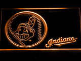 Cleveland Indians (2) LED Neon Sign Electrical - Orange - TheLedHeroes