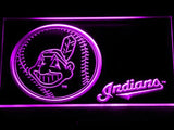 Cleveland Indians (2) LED Neon Sign Electrical - Purple - TheLedHeroes