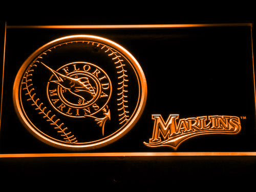 FREE Florida Marlins (2) LED Sign - Orange - TheLedHeroes