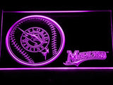 Florida Marlins (2) LED Neon Sign USB - Purple - TheLedHeroes
