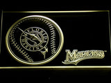 FREE Florida Marlins (2) LED Sign - Yellow - TheLedHeroes